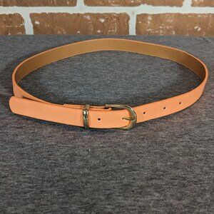 Orange Leather Belt